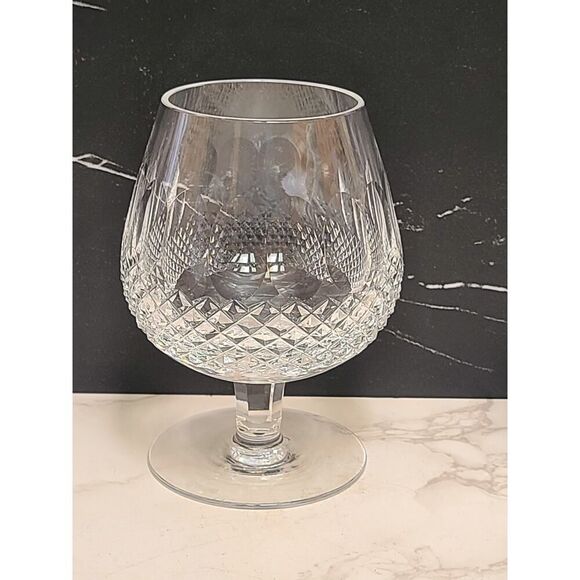 Waterford Cut Crystal Balloon LRG Brandy Snifter Glass Colleen Pattern GUC 2pc. - Picture 3 of 10